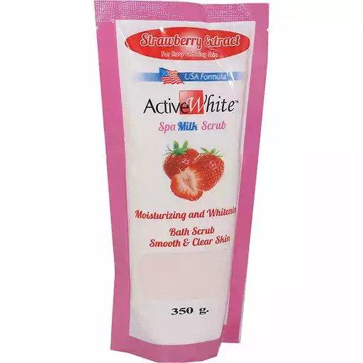 Active White Strawberry Salt Milk Scrub Refill 350g