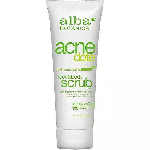 Alba Acnedote Face & Body Scrub 8oz