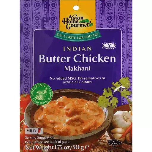Asian Home Gourmet Indian Spice Paste For Poultry, Butter Chicken, Makhani, Mild