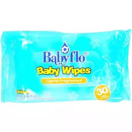 Babyflo Baby Wipes Lightly Fragranced - 30pcs
