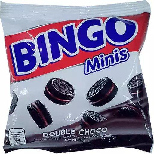 Bingo Double Choco Biscuits Minis - 20g