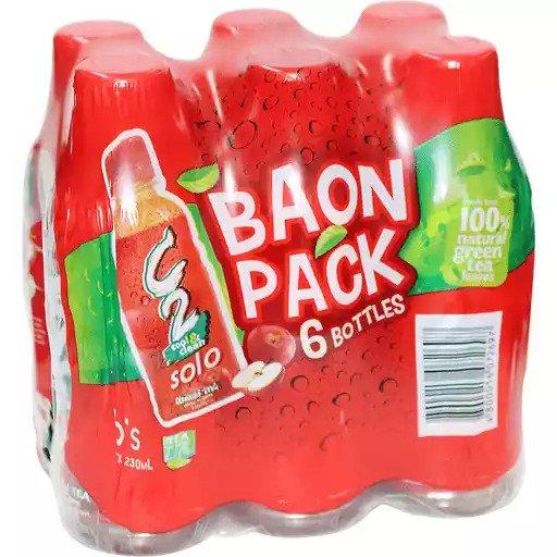 C2 Green Tea Apple Baon Pack - 230ml x 6pcs