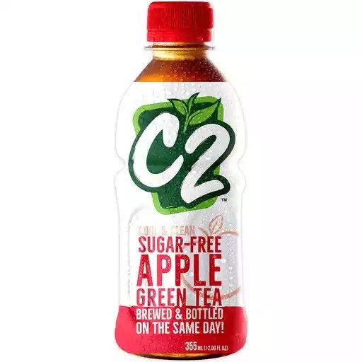 C2 Green Tea Apple Sugar Free - 355ml