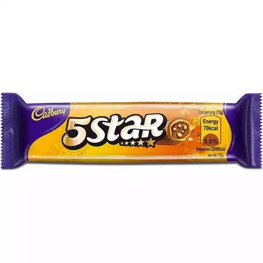 Cadbury 5 Star Chocolate with Caramel - 15g