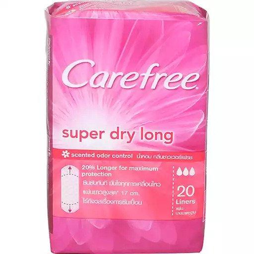 Carefree Pantyliner Dry Long Scented 20s