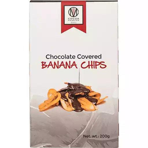 Cocoa Monster Chocolate Covered Banana Chips - 200g