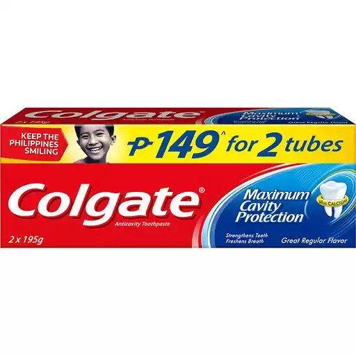 Colgate Regular - 195g x 2pcs