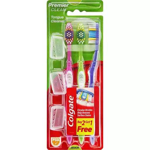 Colgate Toothbrush Premier Clean - 3pcs