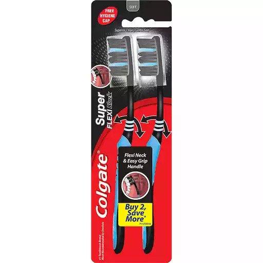 Colgate Toothbrush Super Flexi Black Twin Pack