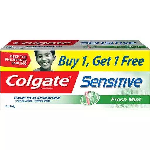 Colgate Toothpaste Sensitive Fresh Mint - 110g x 2pcs
