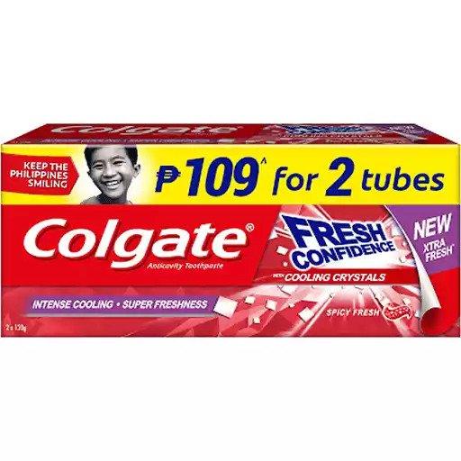 Colgate Toothpaste Spicy Fresh - 120g x 2pcs