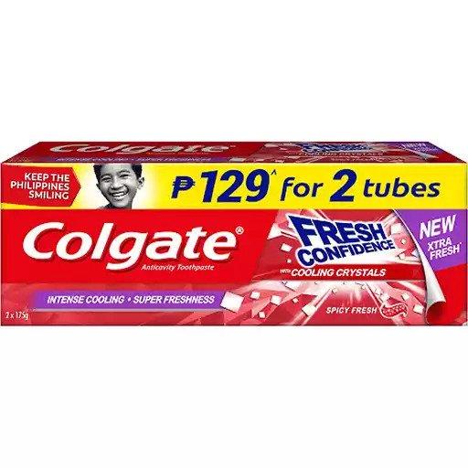 Colgate Toothpaste Spicy Fresh 175g 2s