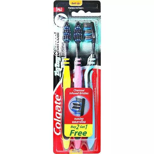 Colgate Zigzag Charcoal 2+1