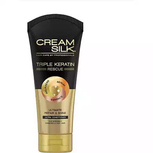 Cream Silk Triple Keratin Rescue Repair & Shine - 340ml