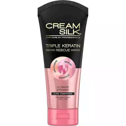 Cream Silk Triple Keratin Rescue Straight - 340ml