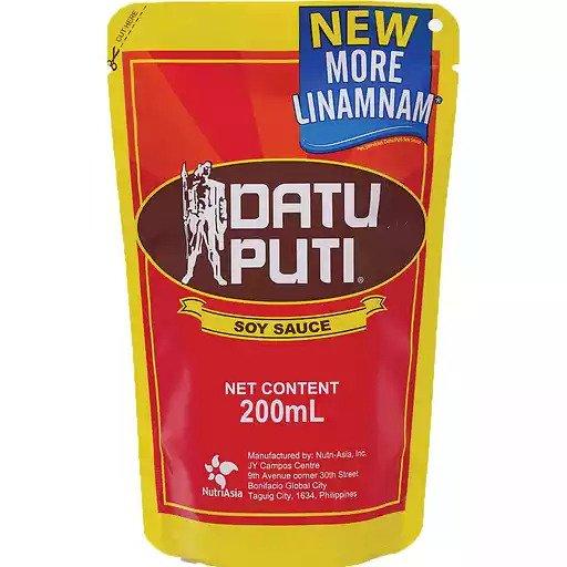 Datu Puti Soy Sauce Stand Up Pouch 200ml
