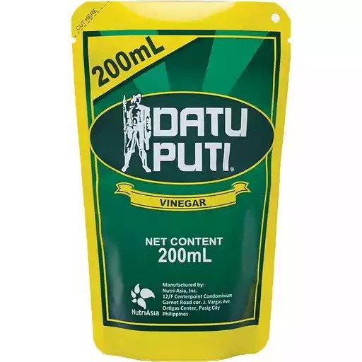 Datu Puti White Vinegar Stand Up Pouch 200ml