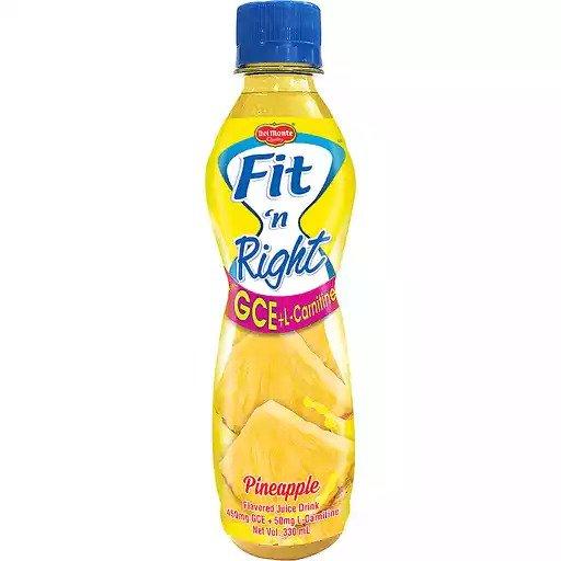 Del Monte Fit N Right Pineapple Juice - 330ml