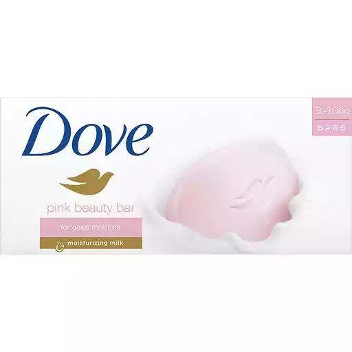 Dove Pink Beauty Bar - 100g x 3pcs