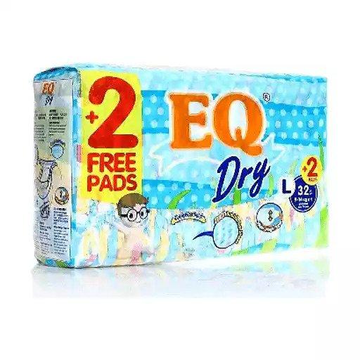 EQ Dry Baby Diapers - Large - 32pcs