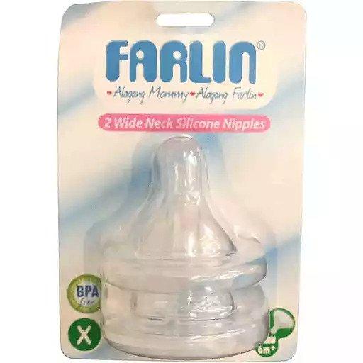 Farlin Silicon Wide Neck Nipple 2s