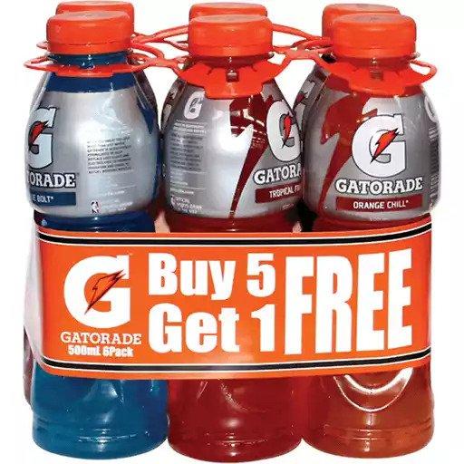 Gatorade Sports Drink 500ml - 5+1
