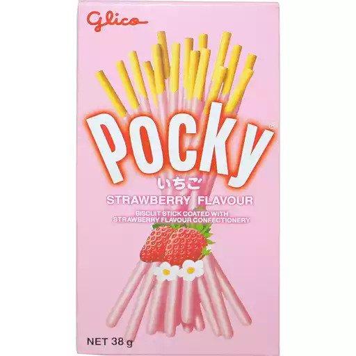 Glico Pretzel Pocky Strawberry 38g
