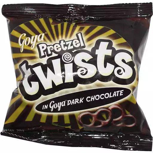 Goya Pretzel Twist Dark Chocolate - 28g