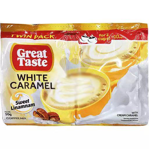 Great Taste Coffee White Caramel Twin Pack - 50g x 5pcs
