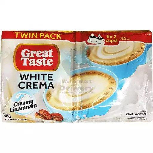 Great Taste Coffee White Crema Twin Pack - 50g x 5pcs