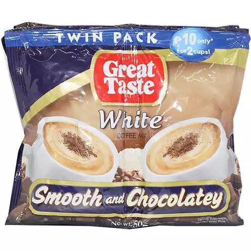 Great Taste White Smooth & Chocolatey Twin Pack - 50g x 5pcs