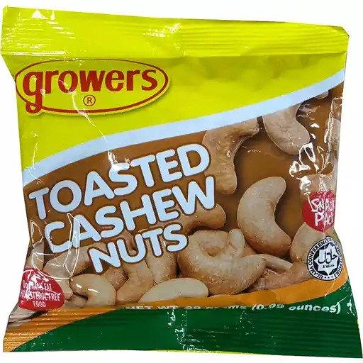 Growers Toasted Cashew - 28g