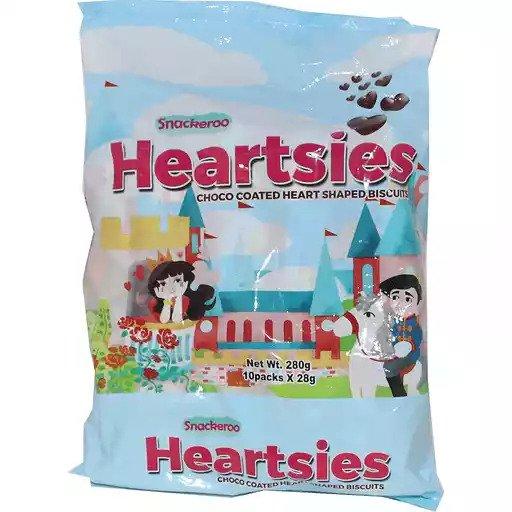 Heartsies Biscuit Choco Heart Shape 28g 10s