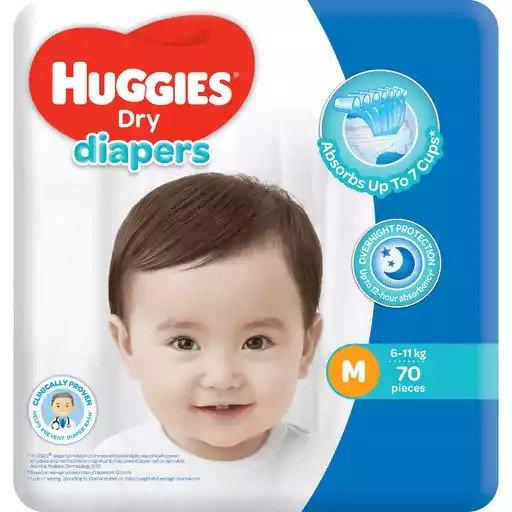 Huggies Dry Super Jumbo Medium 70s
