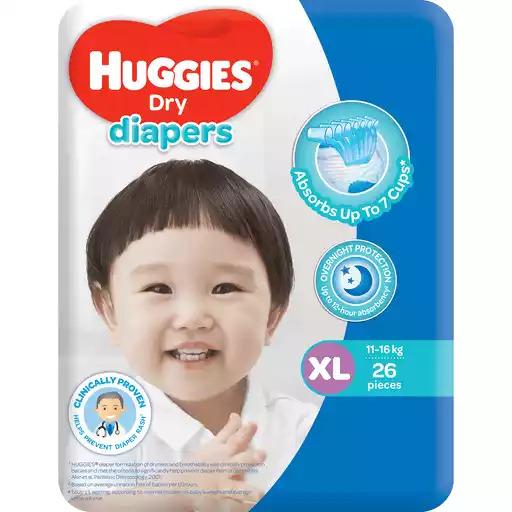 Huggies Eco Xlarge Dry Baby Diaper 26s