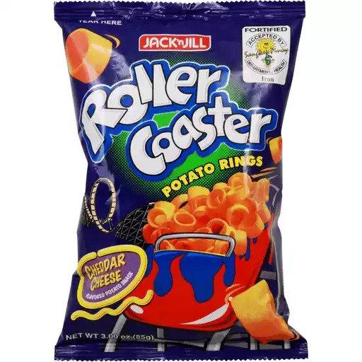 Jack N Jill Potato Rings, Roller Coaster, Cheddar Cheese