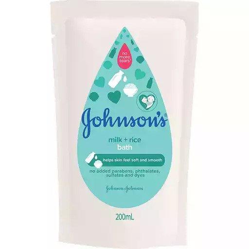 Johnson's Baby Bath Milk + Rice Refill 200ml