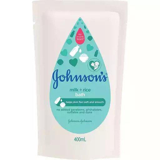 Johnson's Baby Bath Milk + Rice Refill 400ml