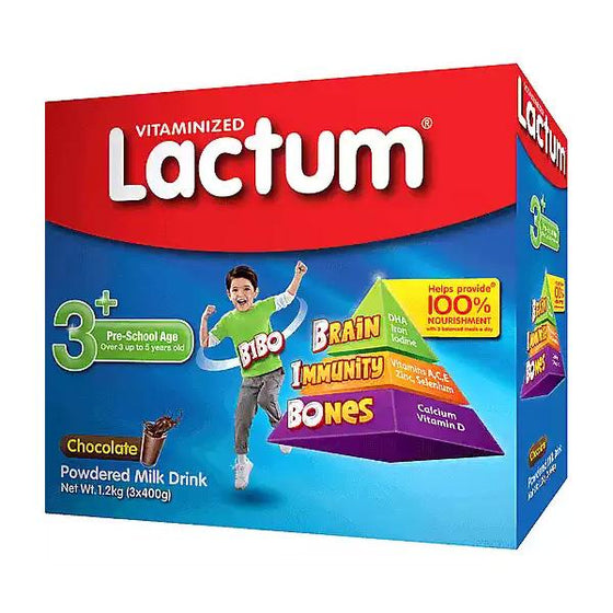 Lactum 3+ Powdered Milk Drink Chocolate - 1.2kg
