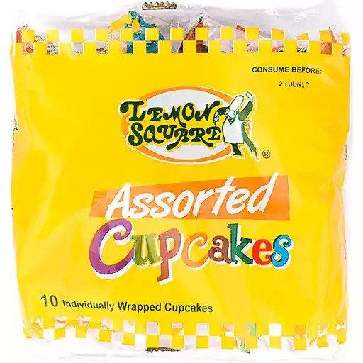 Lemon Square Assorted Cupcakes - 30g x 10pcs