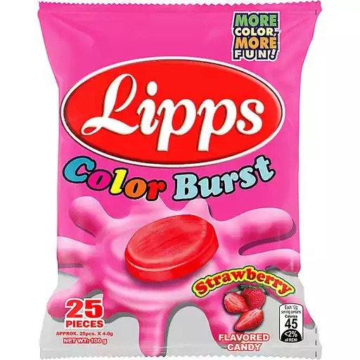 Lipps Candy Strawberry Lollipop 100g