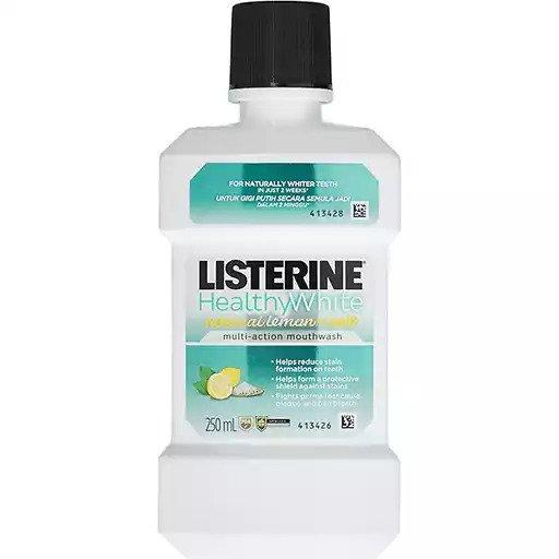 Listerine Mouthwash Healthy White 250ml