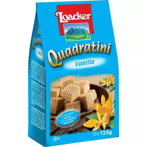 Loacker Quadratini Vanilla Wafer 125g