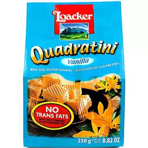 Loacker Quadratini Vanilla Wafer 250g