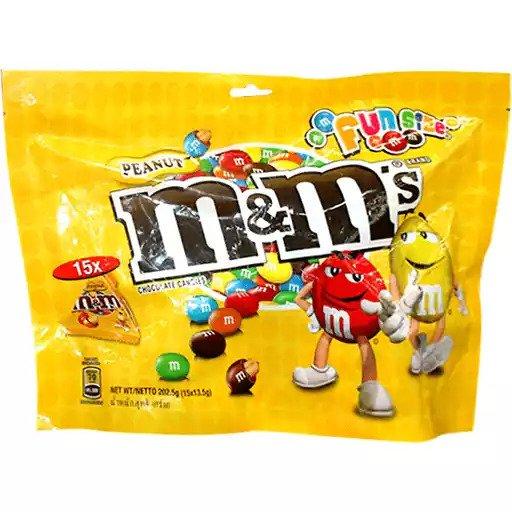 M&m Choco Peanut Funsize 202.5g