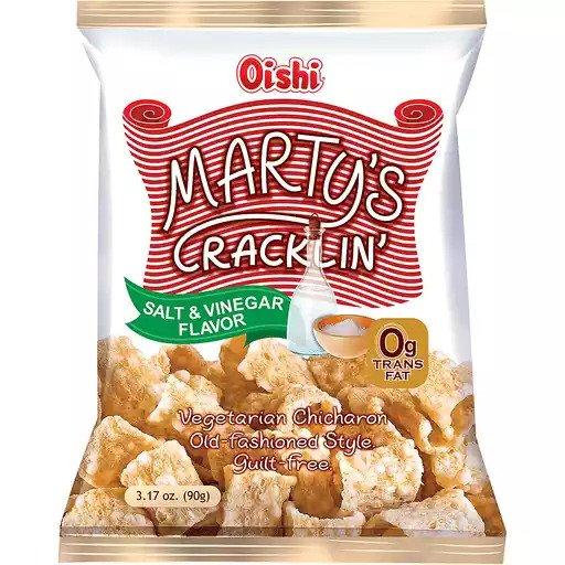 Martys Cracklin Salt & Vinegar Flavor 90g