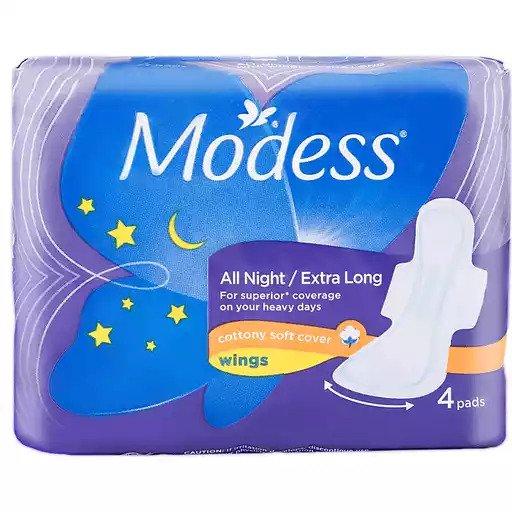 Modess All Night Cottony Soft with Wings 4pcs