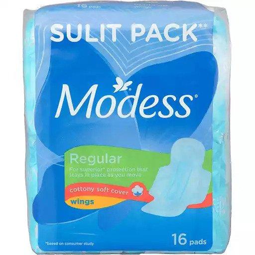 Modess Napkin Cottony Soft with Wings 16s