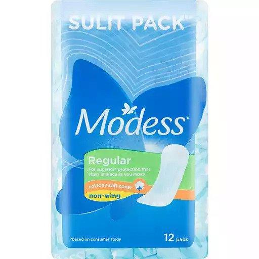 Modess Sanitary Napkin Cottony Soft Maxi Nonwing 12s