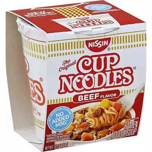 Nissin Cup Noodles Beef Flavor